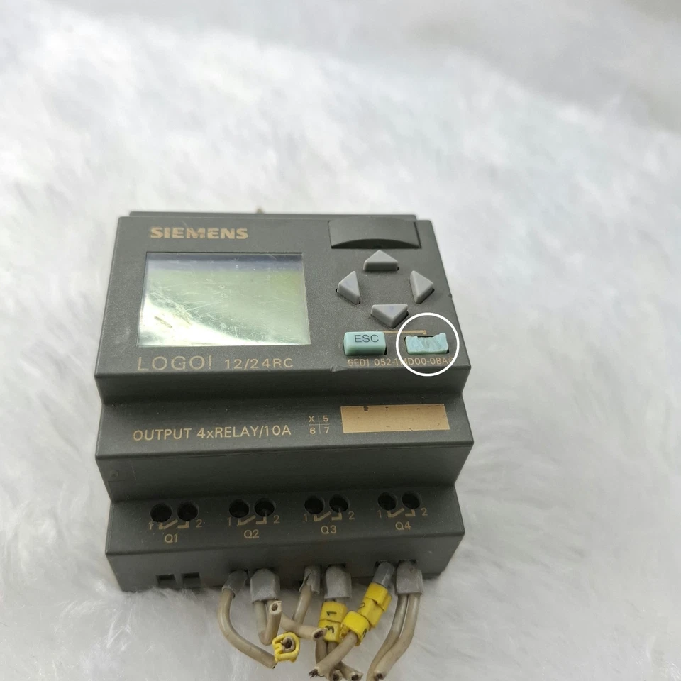Used Working Siemens 6ED1052-1MD00-0BA6 Logo Plc module 6ED1 052-1MD00-0BA6